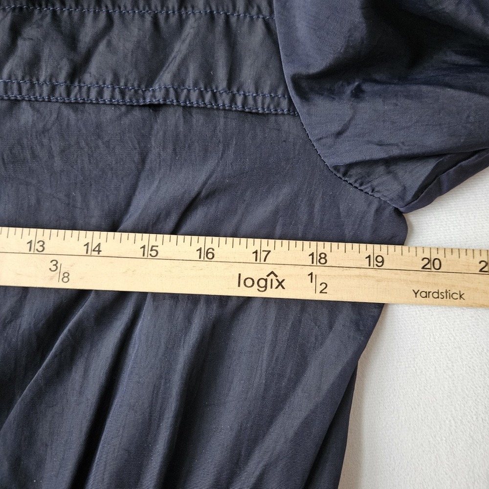 Anorak Jacket Women's sz XS Navy Blue Full Zipper Pockets Rain Layering Outdoor - Picture 5 of 12
